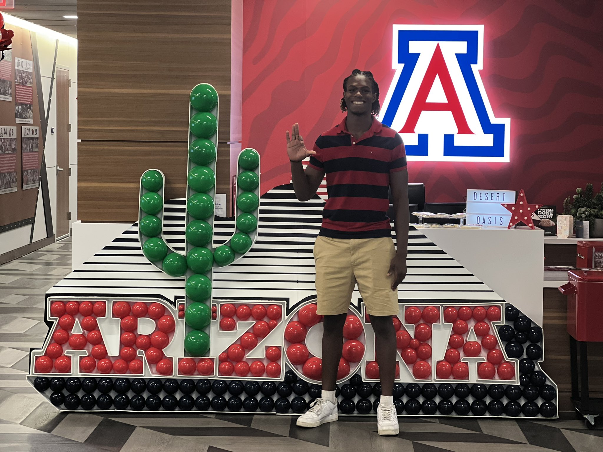 2025 three-star CB Josh Tuchek, ATH Sean "Rambo" Robinson, and RB Wesley Yarbrough commit to Arizona following official visits to Tucson.