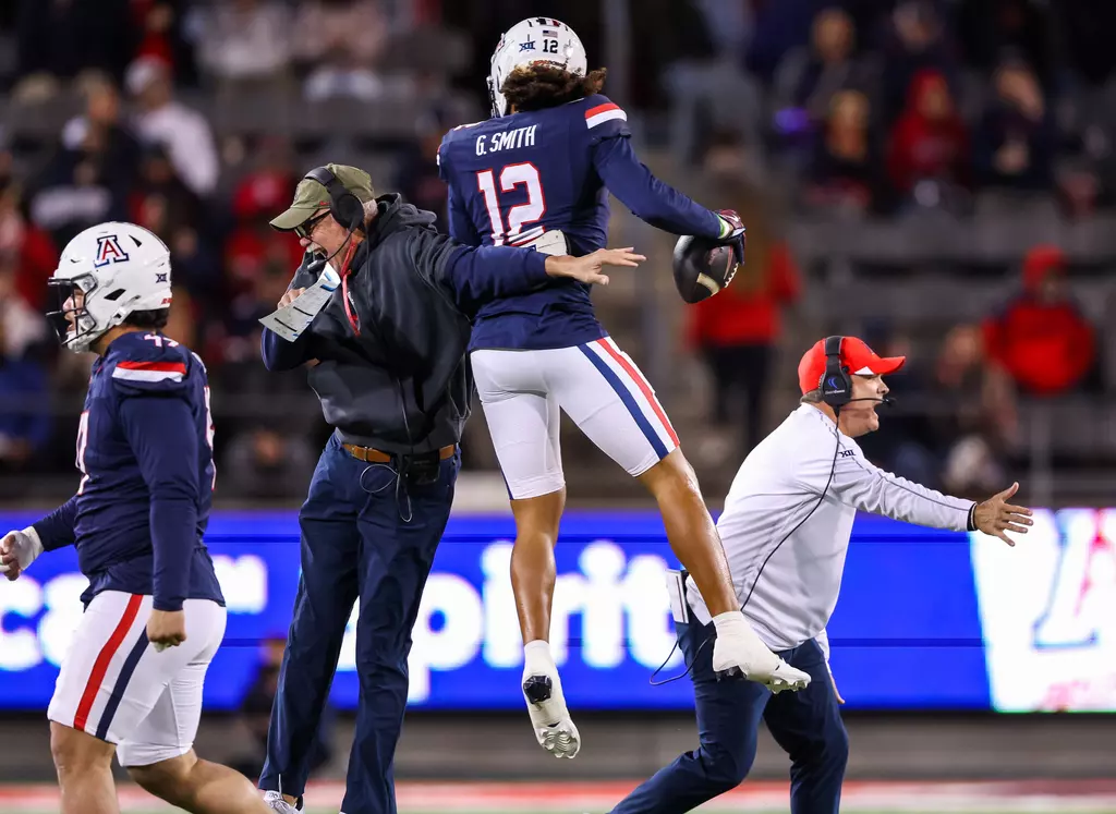 Arizona defensive back Genesis Smith has been named Big 12 Co-Defensive Player of the Week following the Wildcats' 27-3 win over Houston.