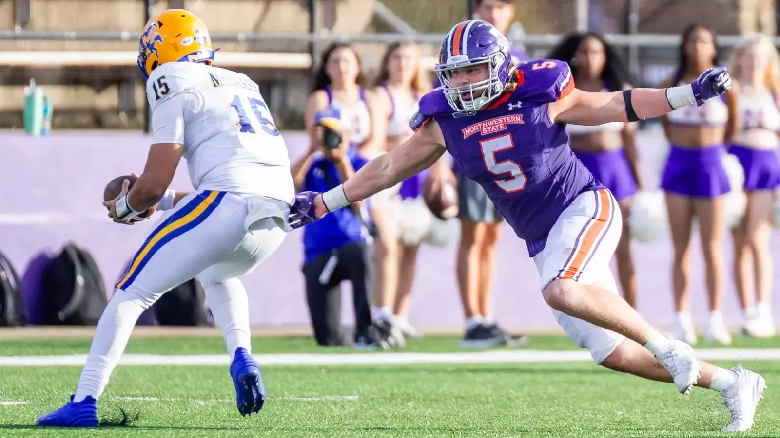 Ex-Northwestern State linebacker Blake Gotcher has committed to Arizona. The All-American linebacker led the FCS with 162 tackles this year.