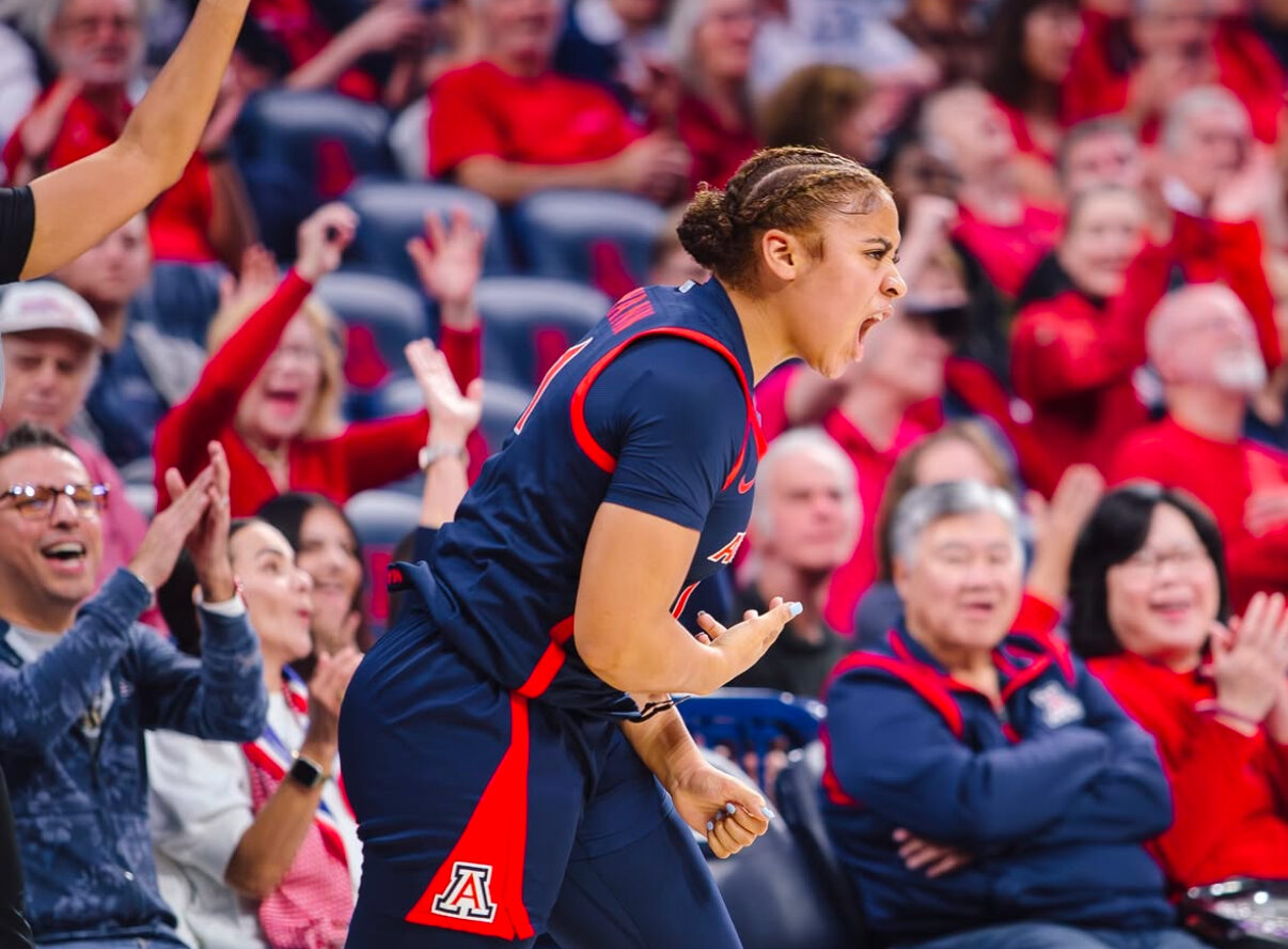 Arizona rookie guard Lauryn Swann took home her second Big 12 Freshman of the Week award after a career high 22-point game against Utah.