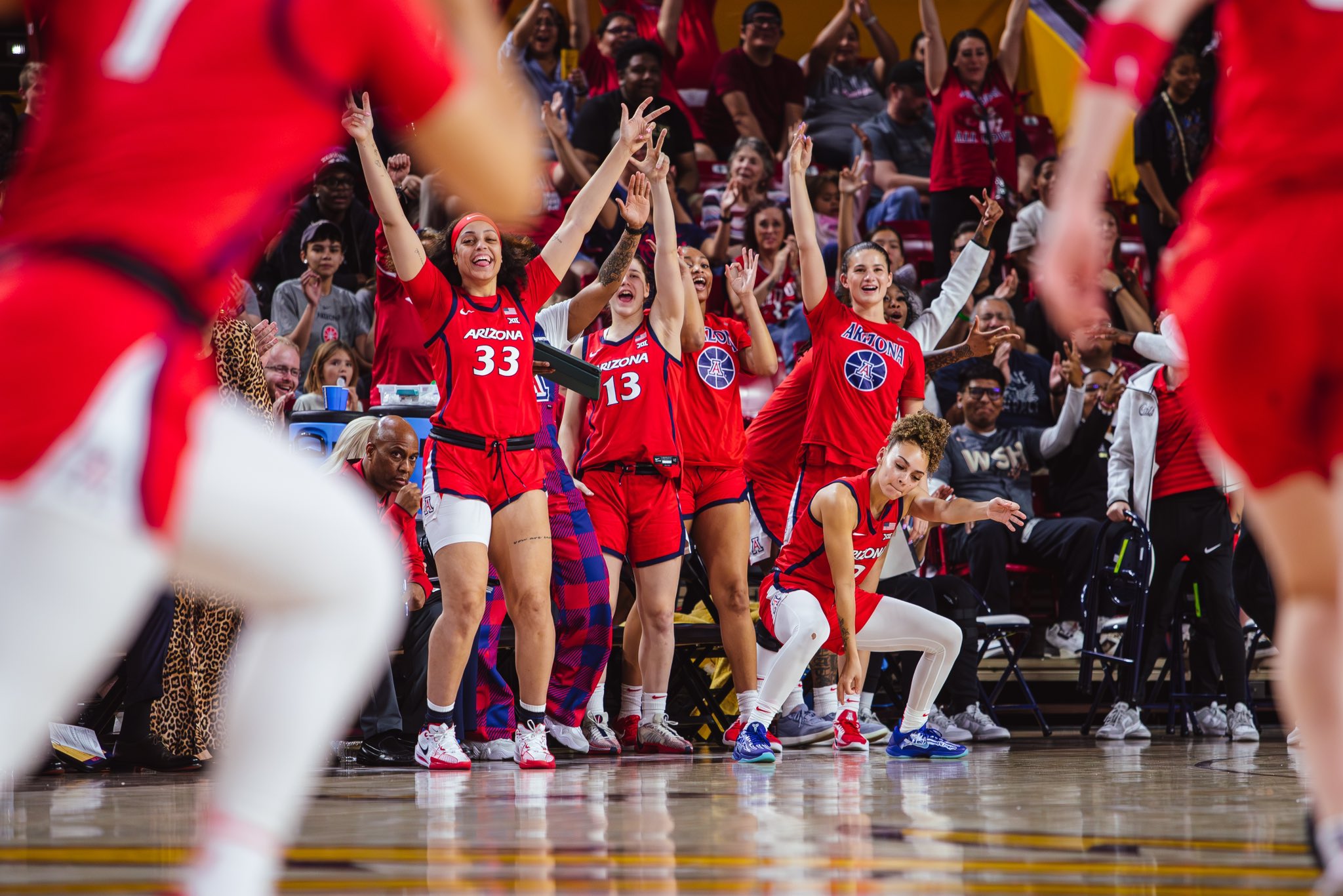 See what head coach Adia Barnes said postgame after Arizona swept ASU on the season and locked up a first round bye in the Big 12 Tournament.