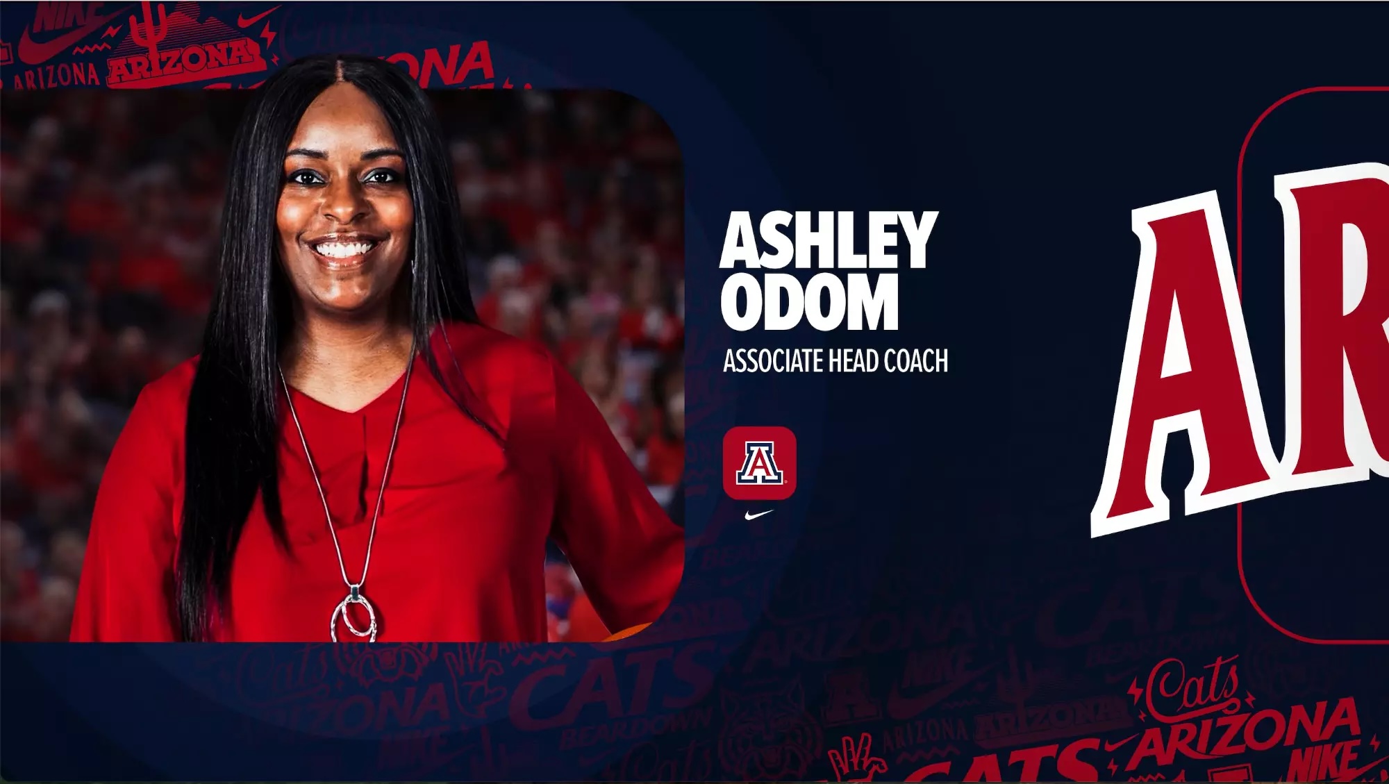 Arizona Women's Basketball has named Ashley Odom, who spent the last five seasons at Texas Tech, as the program's next associate head coach.