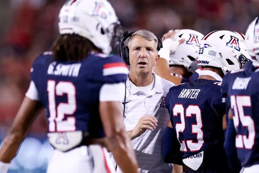 Postgame comments from Arizona head coach Brent Brennan, Quincy Craig, Taye Brown, and Tre Smith after the Wildcats' 40-6 win over Hawaii.