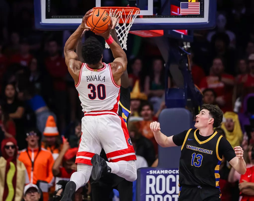 Arizona annihilated in-state Embry-Riddle 113-42 in an exhibition tune-up before taking on the defending national champion Florida Gators.