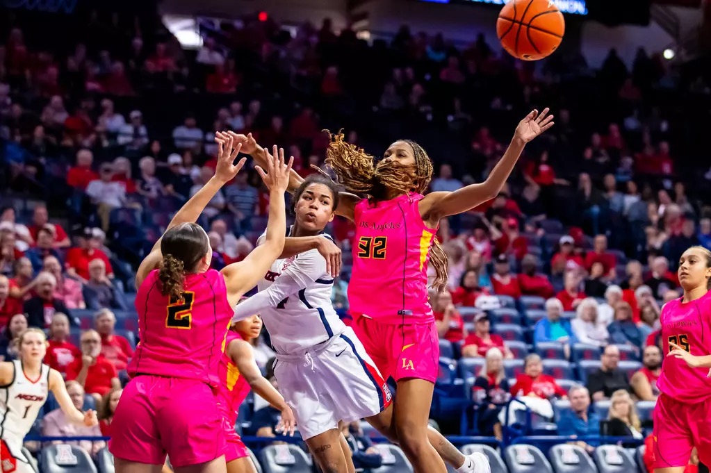 Arizona Women's Basketball split its exhibitions with a 59-43 win over Cal State LA, as three players scored in double-figures.