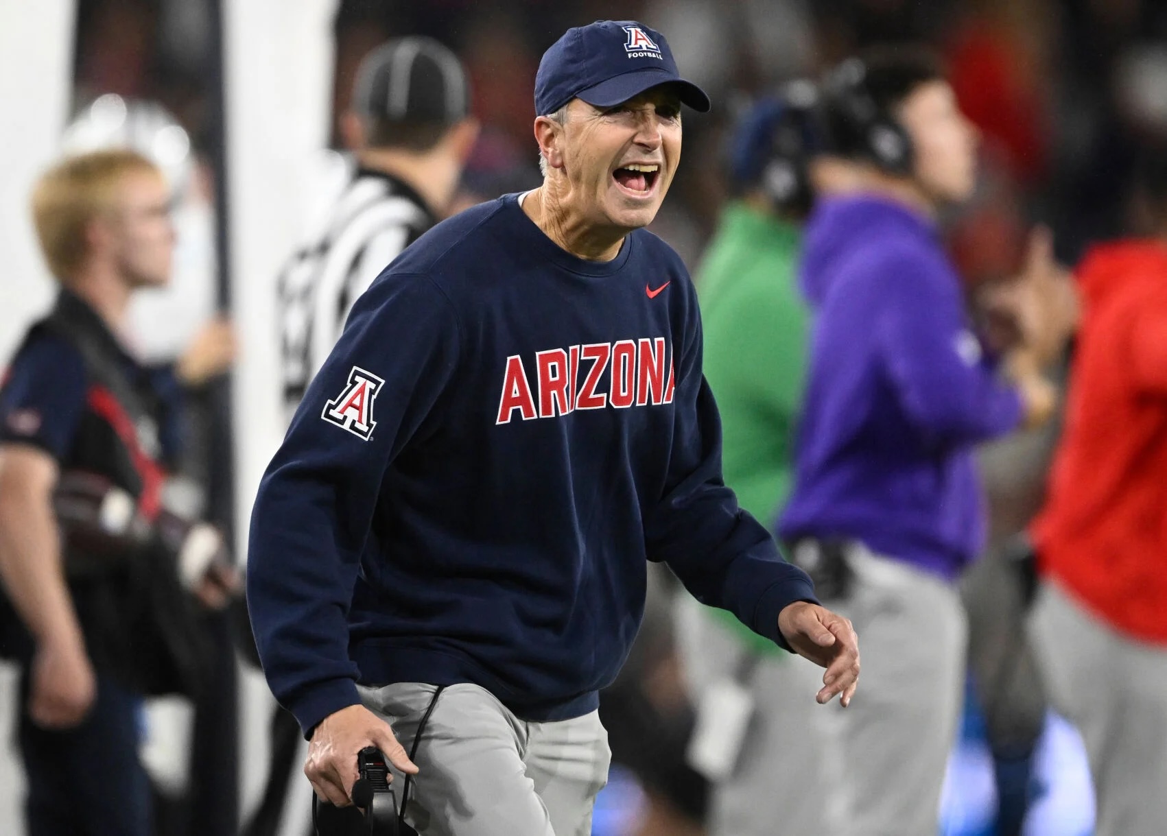 See what Arizona head coach Brent Brennan, Noah Fifita, and Riley Wilson said postgame following the 24-19 loss to SMU in the Holiday Bowl.
