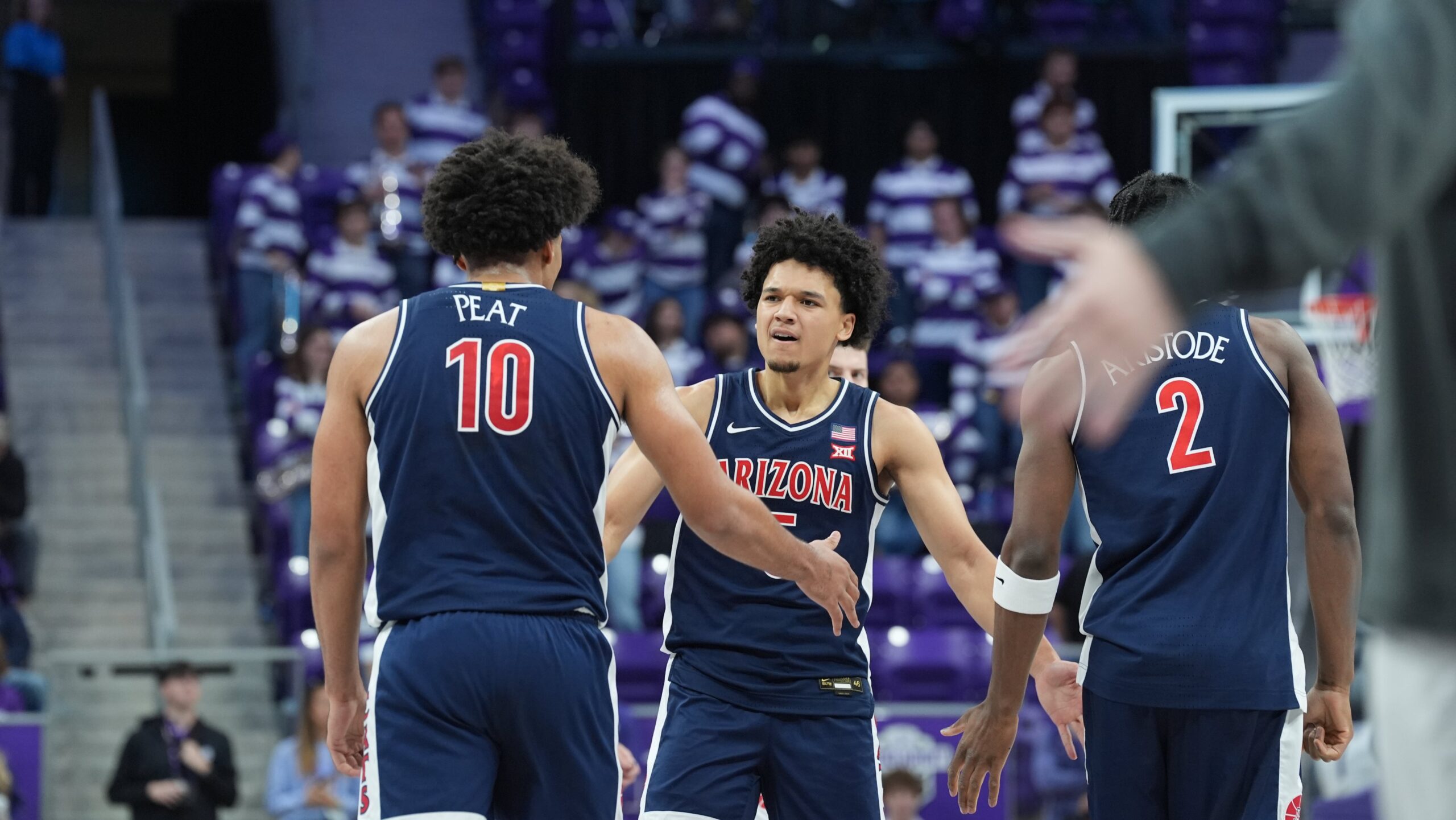 Koa Peat's 20-point game helped No. 1 Arizona Men's Basketball withstand a second half rally and improve to 16-0 with an 86-73 win at TCU.