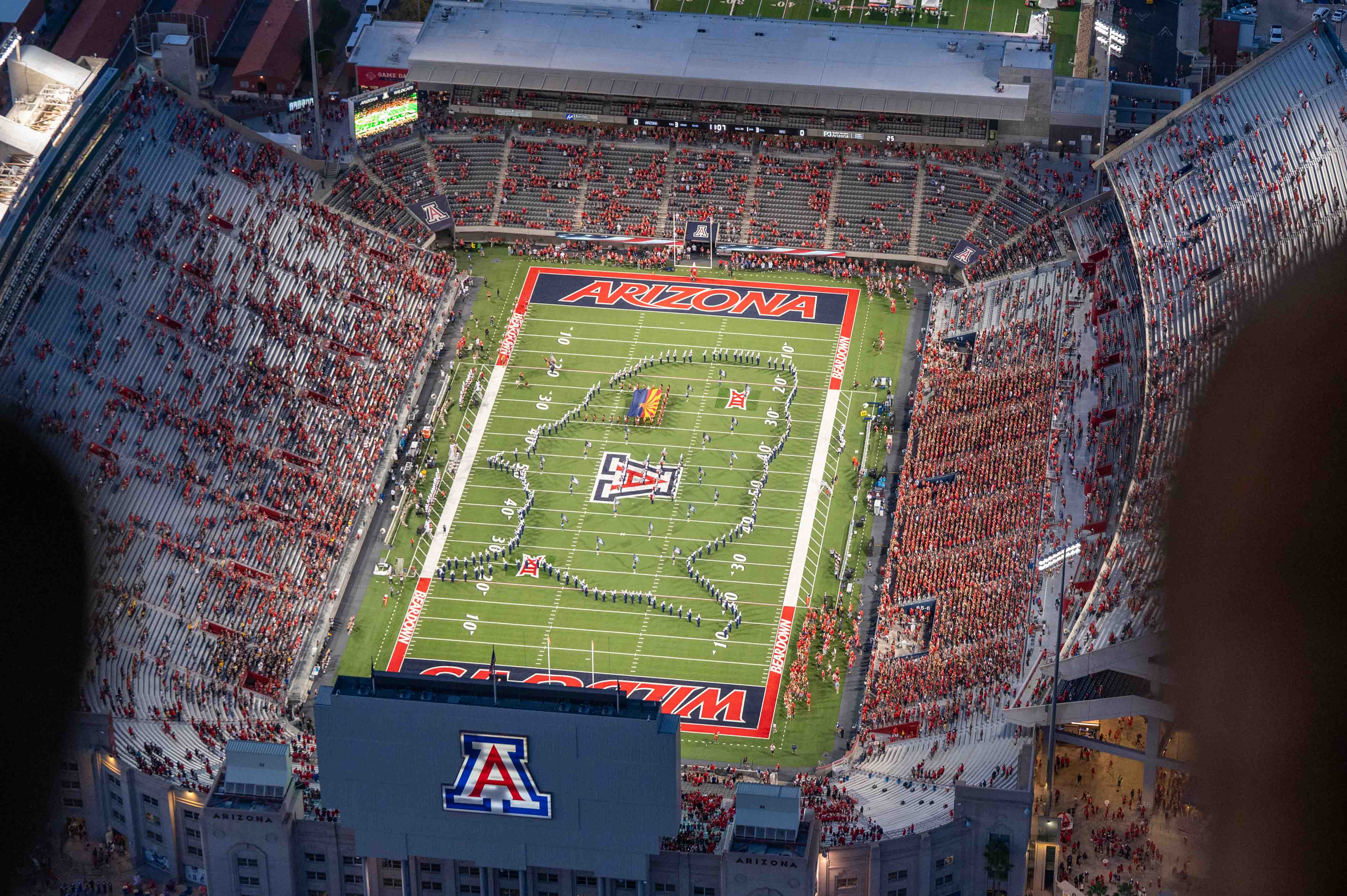 Arizona Athletics announces sound, video, and lighting upgrades to Casino Del Sol Stadium. The Wildcats will also change sidelines in 2026.