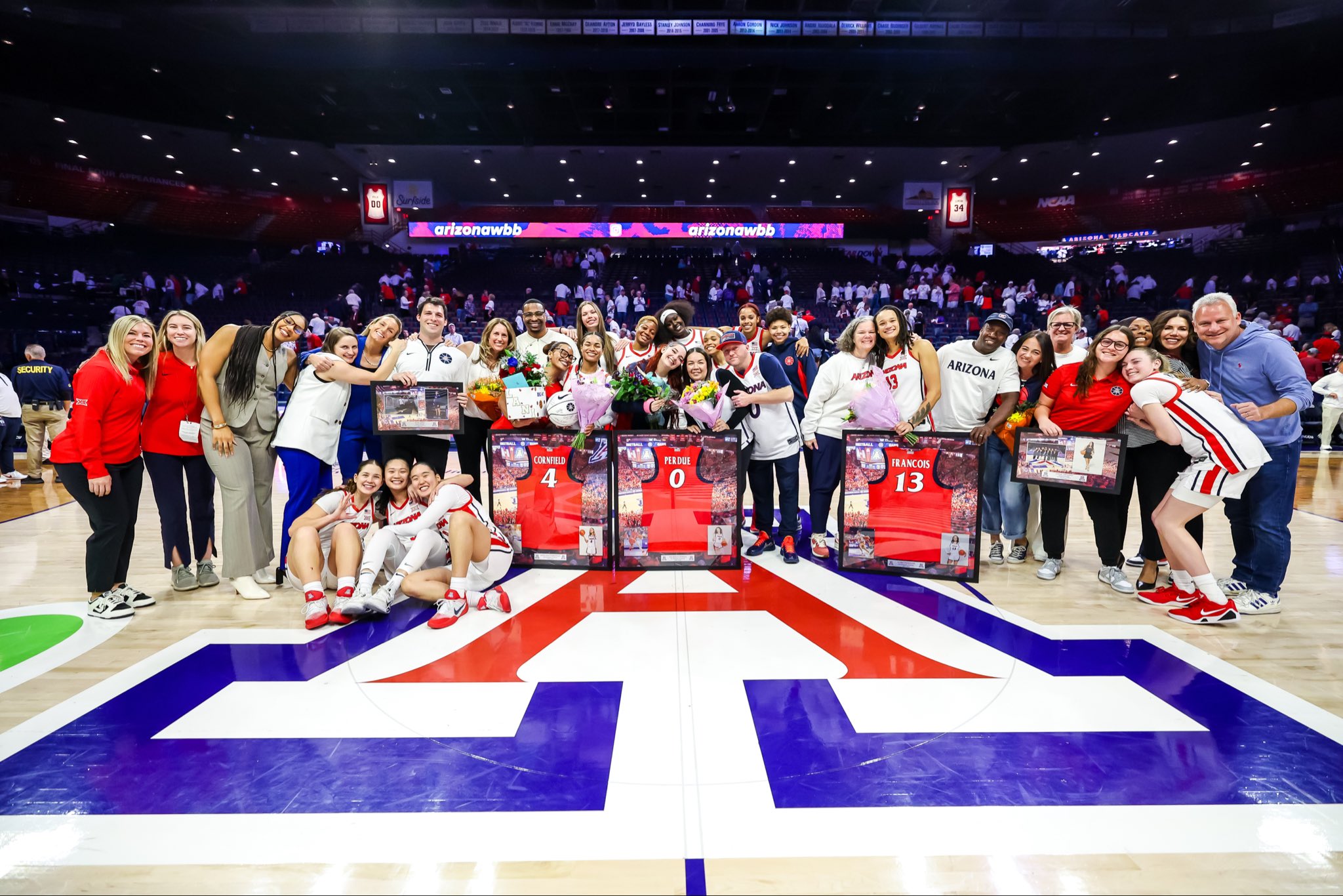 Arizona women's basketball used a second half explosion and a 25-27 night at the free throw line to defeat Houston 75-67 on Senior Night.