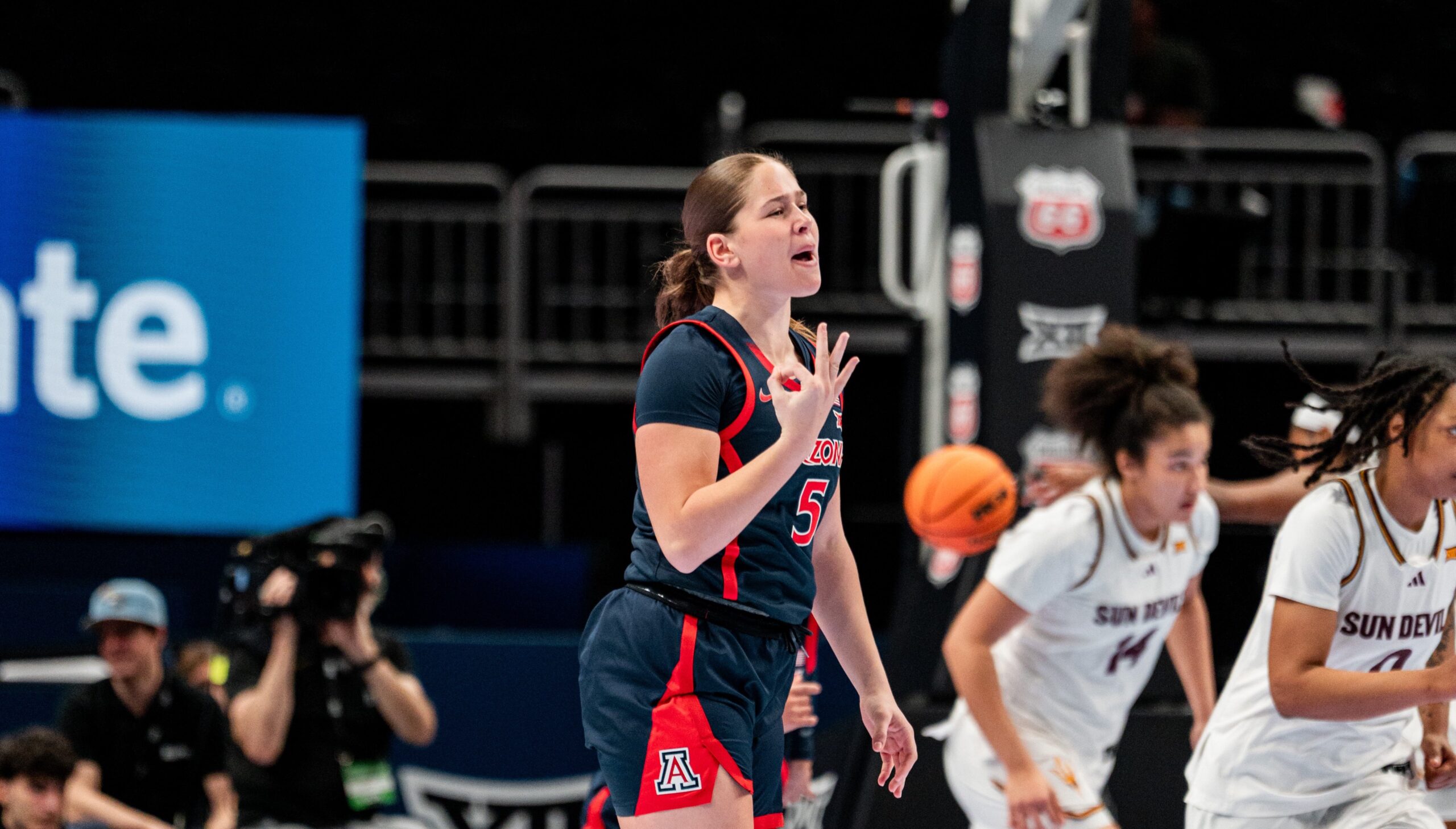 For the third time this season, Arizona falls to ASU, losing 54-51 in the opening round of the Big 12 Women's Basketball Tournament.