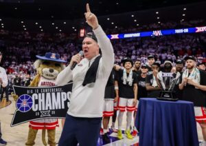 Tommy Lloyd, Jaden Bradley, and Tobe Awaka headline numerous Arizona Wildcats honors with Big 12 Coach, Player, and Sixth Man of the Year awards