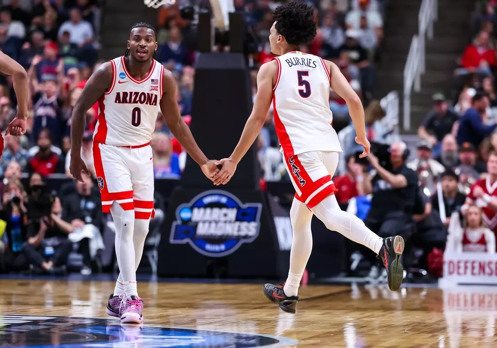 See what Arizona head coach Tommy Lloyd and the Wildcats' starting five said as they preview the Elite 8 vs. No. 2 Purdue.