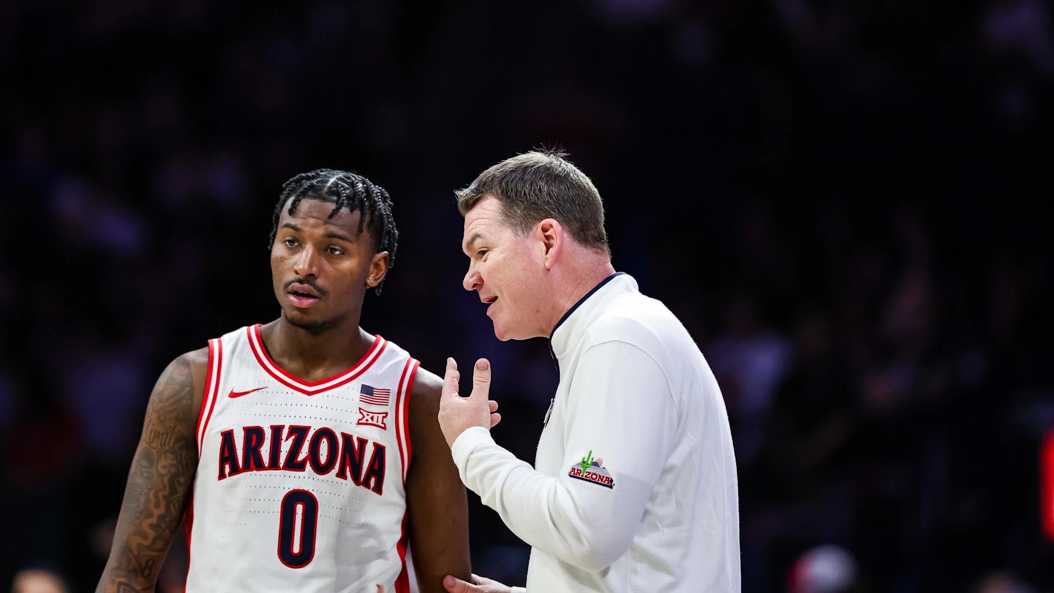 Arizona head coach Tommy Lloyd and players Jaden Bradley, Tobe Awaka, and Anthony Dell'Orso preview the First Round against Long Island.